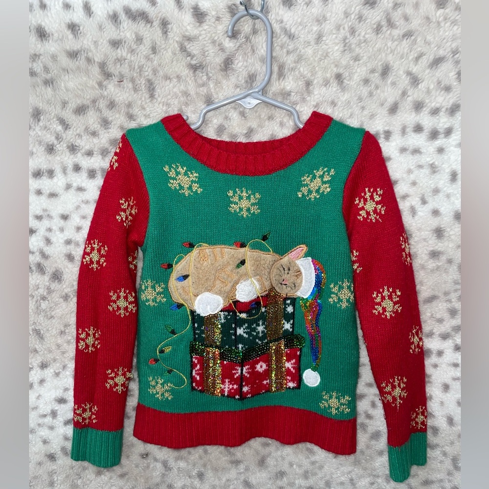 KHOLS KITTY HOLIDAY SWEATER